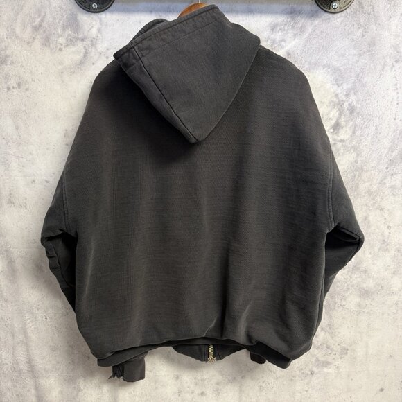 Vintage Dutch Harbor Gear Hoodie Sweatshirt Mens XL 26.5x25.5 Thermal DHG - Picture 2 of 13